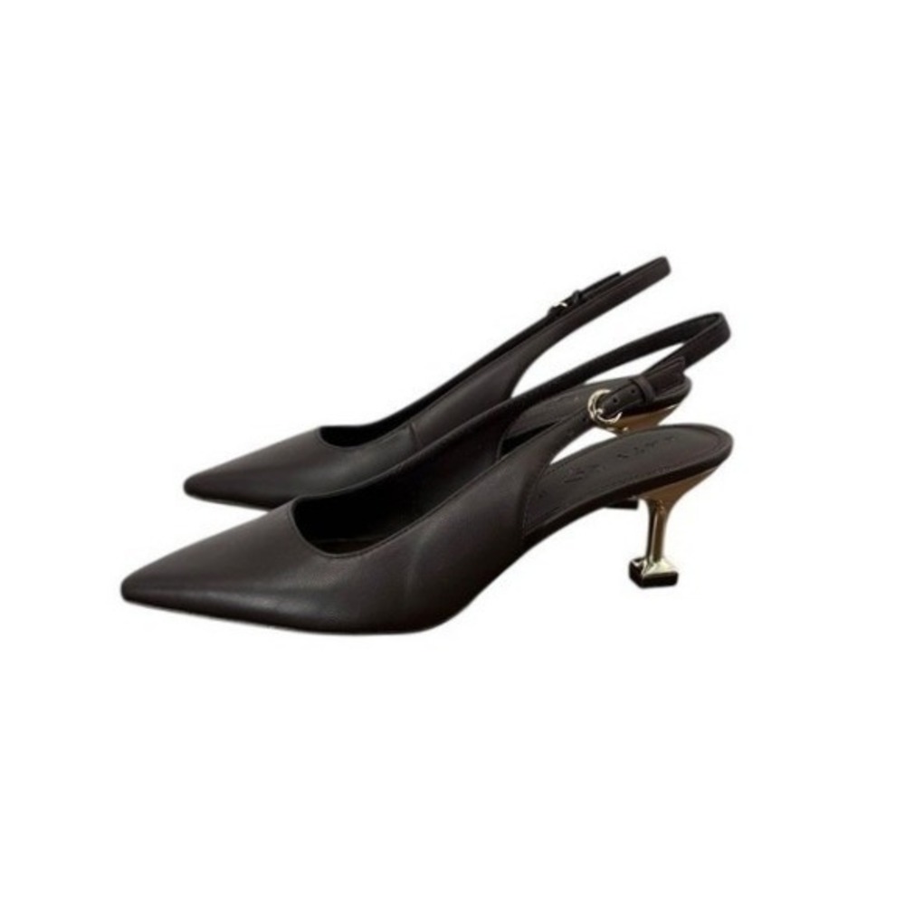 Katy Perry The Oceanview Slingback Heels Softy Nappa Coffee Brown 9 NIB